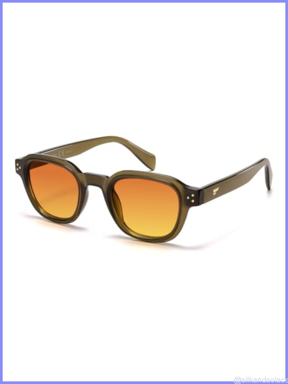 Retro Square Polarized Sunglasses Unisex Full-Frame UV Protection